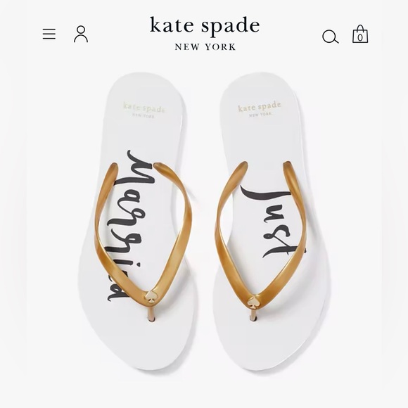 Kate Spade Just Married Flip-flops - Picture 3 of 4